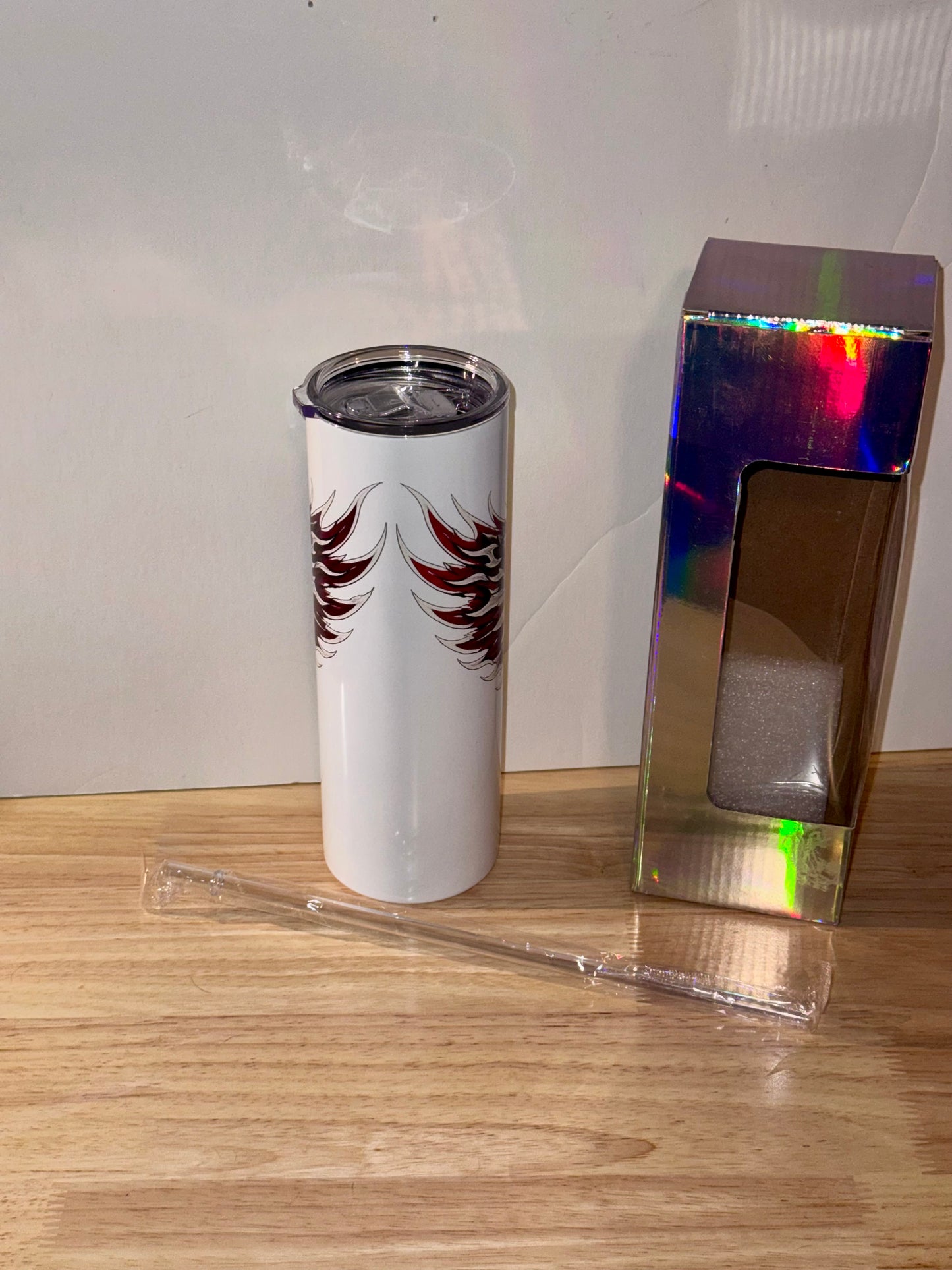 American Tribal Eagle 20 oz Skinny Tumbler – Stainless Steel UV Printed Travel Cup