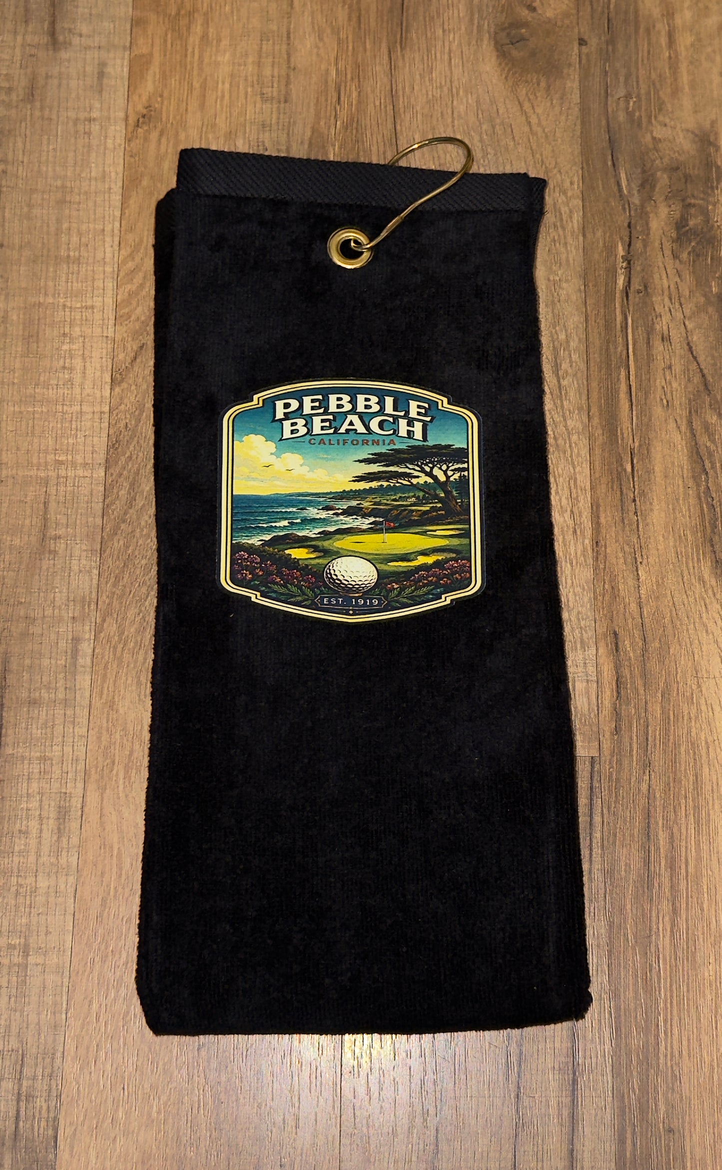 Pebble Beach Tri-Fold Golf Towel