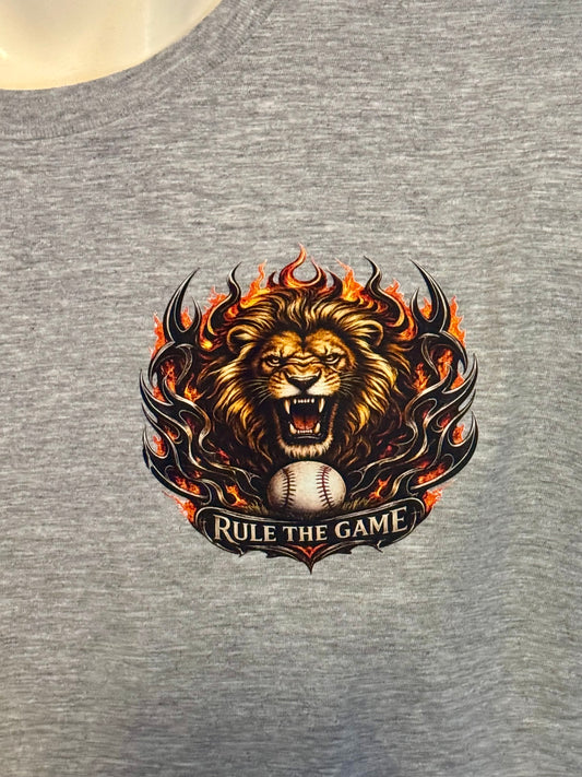 Lion Baseball Rule the Game T-shirt