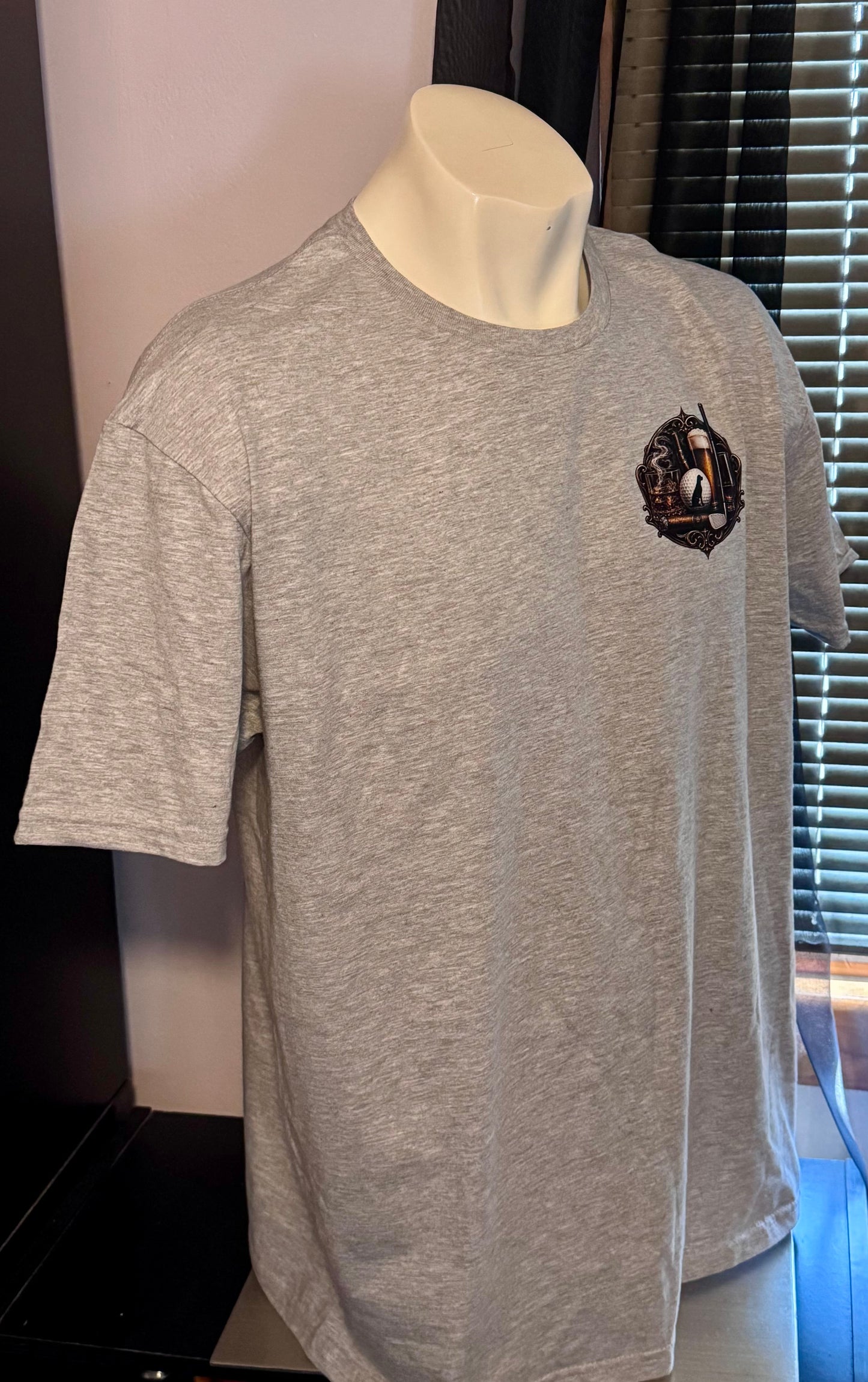 Whiskey Cigars Beer Dogs & Golf T-shirt