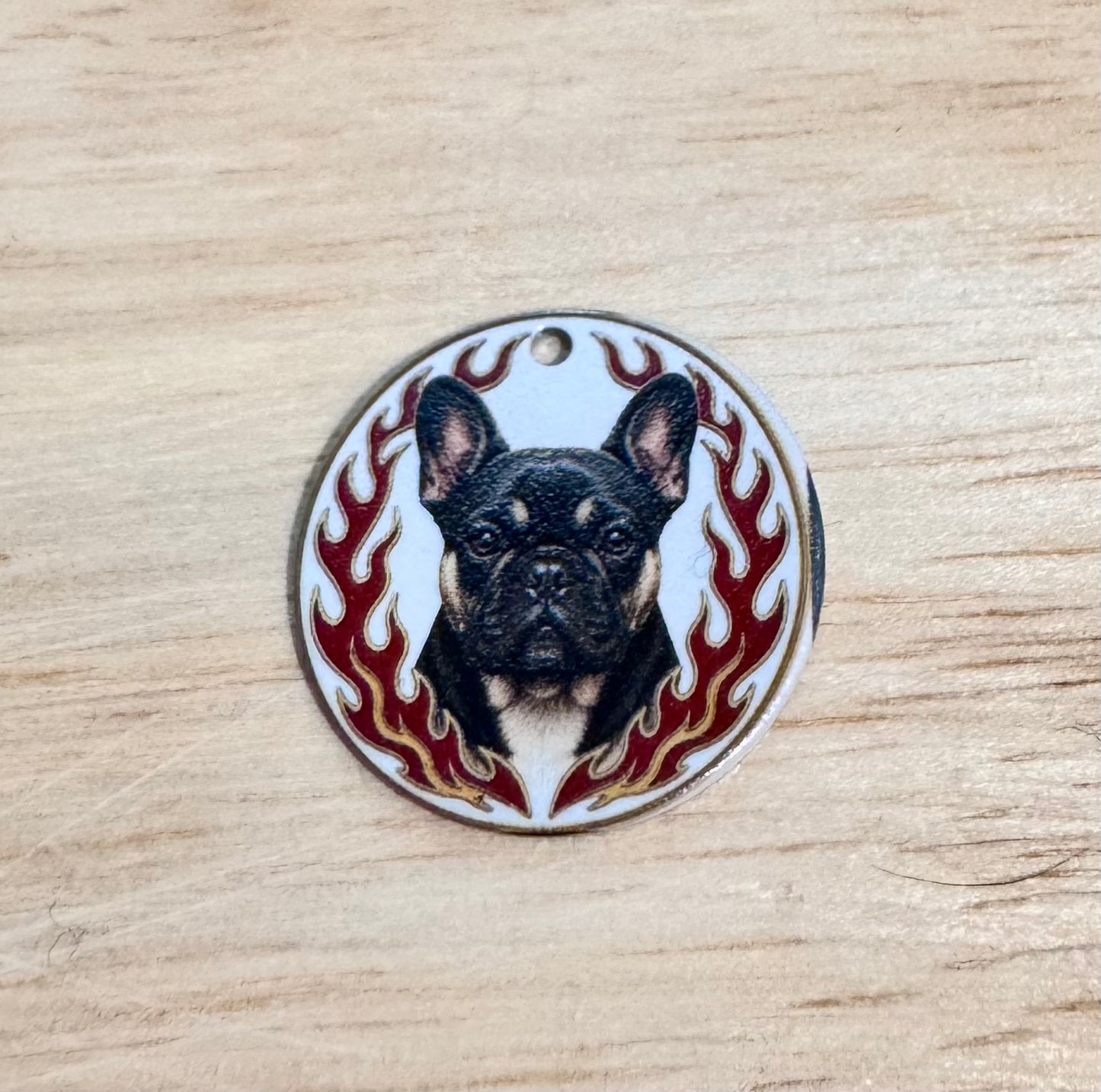 French Bulldog Flame Dog Golf Ball Marker