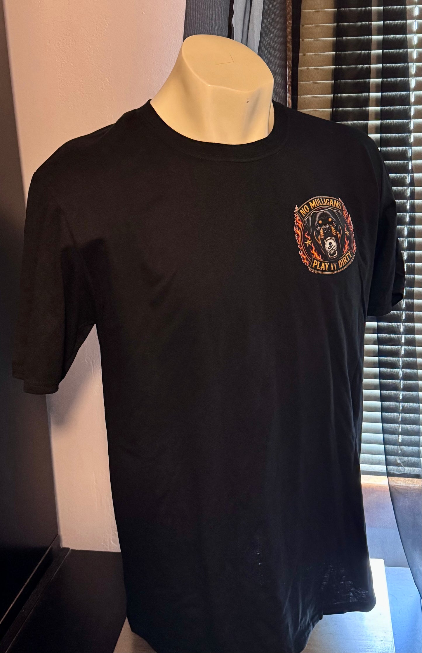 Rottweiler No Mulligans Play it Dirty Golf T-shirt