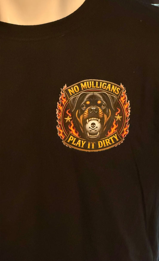 Rottweiler No Mulligans Play it Dirty Golf T-shirt